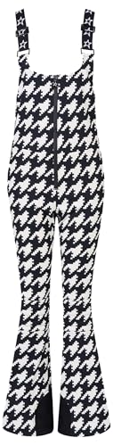 Perfect Moment, Jg Bib Ski Pant, S, Houndstooth - Black/Snow White