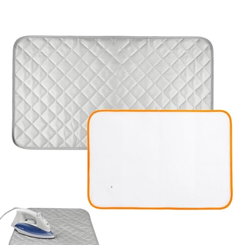 Ironing Mat Thickened Portable Ironing Mat with Heat Resistant Mesh for Tabletop Bed & Steam Pressing Travel & Business Trips