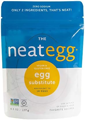 neat - Plant-Based - Egg Mix (4.5 oz.) - Non-GMO, Gluten-Free, Soy Free, Egg Substitute Mix