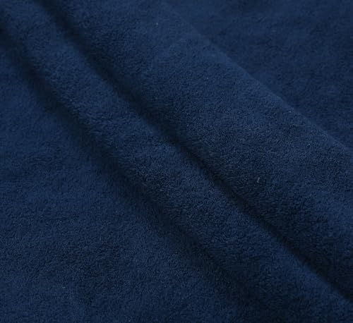 Image of Cotton Bolls Microfiber Large Bath Towel Quick Dry Super Soft Higly Absorbent Lint Free Towel for Bath for Men and Women, Travel, Gym, Beach, Pool, Yoga 70x140 CM Navy