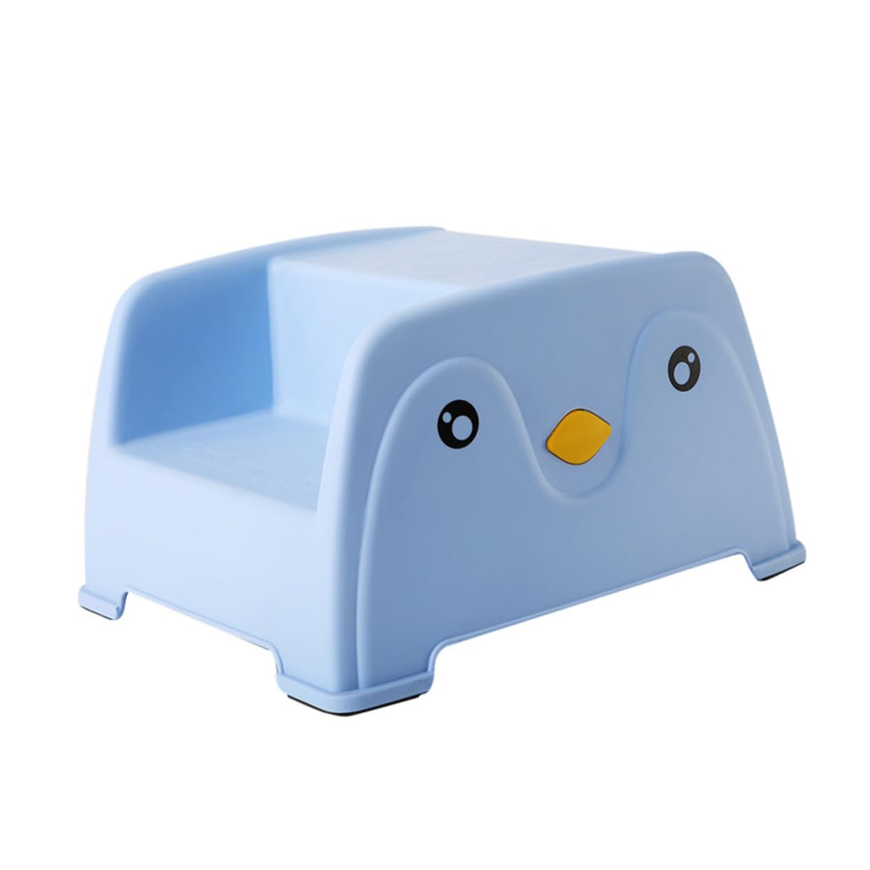 Tabouret deux marches en plastique bleu pour enfant et maternelle de la marque