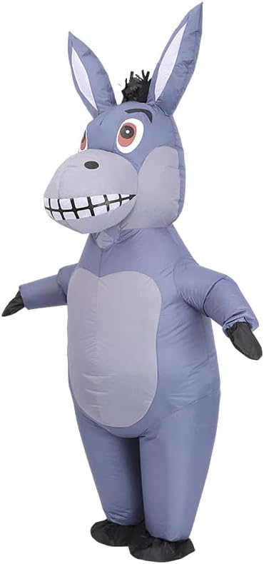 Inflatable Donkey Costume Adult Funny Halloween Blow Up Cosplay Party Suit