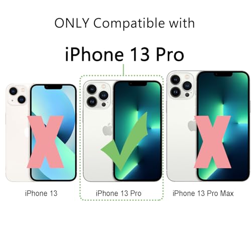 Image of FanTEK Phone Case Compatible with iPhone 13 Pro 6.1 Inch, Magnetic Case Clear Protective Bumper Hard Back Cover