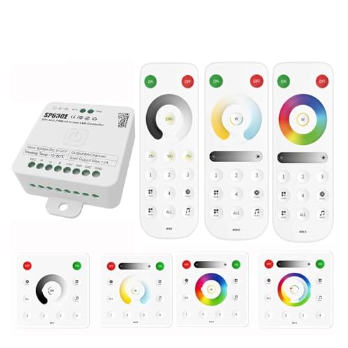 Controlador LED SP630E RGB 5CH con control 2.4G 4