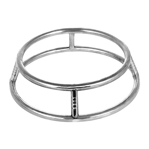 HINK - Sottovaso rotondo in acciaio INOX, con ripiano isolato, anti-caldo, da cucina, da pranzo e bar Casual B