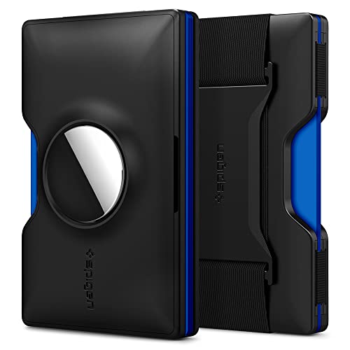 Spigen Wallet S Compatible with Airtag Wallet Card Holder Case Cover RFID Blocking Wallet Slim Minimalist Credit Card Holder for Men and Women - Black