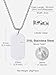 Richsteel Stainless Steel Plain Military Dog Tag Pendant Necklace for Men Army Style Jewelry with 22''Chain(+2''Extended)