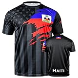 fox & fury Soccer Jersey for Mexico, Colombia, Cuba, Peru, Guatemala, Brazil, Honduras, El Salvador, Venezuela, Jamaica, Haiti (US, Alpha, 3X-Large, Regular, Regular, Haiti)