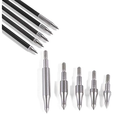 ZSHJGJR 12pcs Pfeilspitzen Jagdspitzen Punkt 75-300 Grain Pfeilspitze des Bogenschießen Bogenpfeile Broadheads Feldspitze Cover