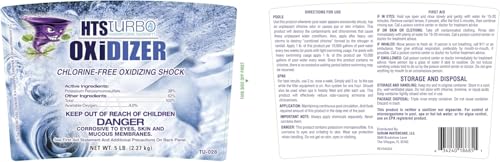 Image of Oxidizer Shock for Pools, Hot Tubs & Spas - 5 lbs Made in USA | Fast-Dissolving Oxidizing Shock for Pool | Non Chlorine Pool Shock Treatment | Non Chlorine Shock for Pool Clears Water
