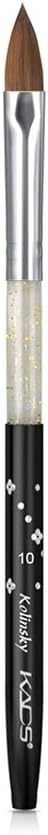 Black Nail Brush Kolinsky Sable Acrylic Brush For UV Gel Nail Painting Pen Nail Equipment (10#)