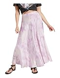 GUESS Women's Arielle Skirt, DYE Shades Purple Combo, Small