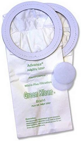 Green Klean® Replacement Vacuum Bag, 10 qt, 2" Height x 11" Length x 9" Width | 10/Pack