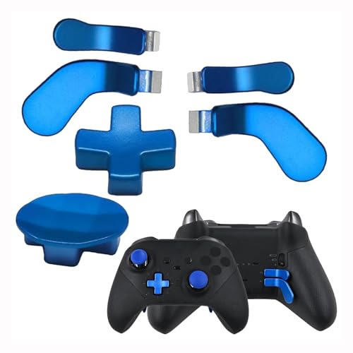 Image of 13in1 Metal Thumbsticks Accessories for Xbox Elite Controller Series 2 Core,Metal Thumbsticks Paddles Repair Kit Replacement for Elite Series 2 Core with 6 Swap Joystick,4 Paddles,2 D-Pads,1Tool(Blue)