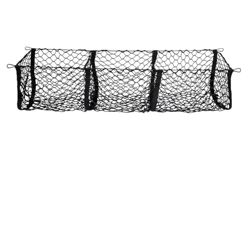 Filet de rangement pour coffre arrière voiture mailles élastiques organisateur bagages 3 paniers