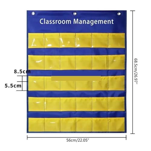 Tableau à pochettes pour classe pour structurer le comportement des élèves et ranger - 2