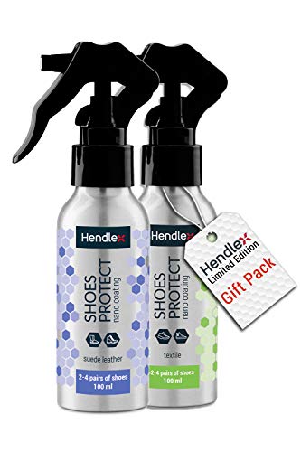 Hendlex Suede Protector Spray for Shoes Waterproof 3.38 oz (Textile & Suede Gift Pack)