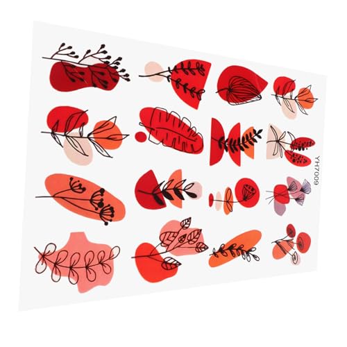 OSALADI Papel Transferencia Para Arcilla Polimérica De Calcas Con Diseño Floral Para Impresión Frío Pegatinas Para Manualidades Diy Barro Suave Para Pendientes