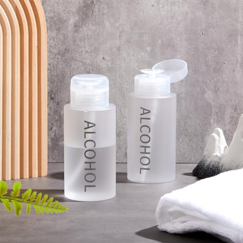 Image of Layhit 12 Pcs 10 Oz / 300 ml Alcohol Pump Dispenser Bottles, Push Down