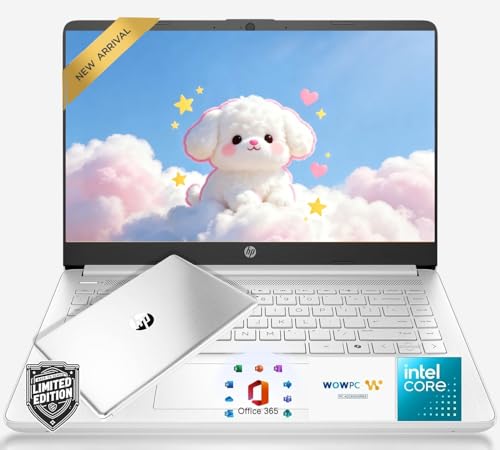 HP 14' Laptop with Copilot AI • Intel 4-Core N150 CPU • 8GB RAM • 128GB SSD • Windows 11 • Microsoft 365 • Thin & Portable for Work & Daily Use