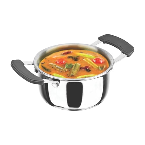 Image of SignoraWare Artista Stainless Steel Cookware Mini Stewpot | Compact Size |Ideal for Cooking Sauces & Gravies | Best for Melting Butter or Chocolate | Great for Steam or Cook Small Puddings & Custard
