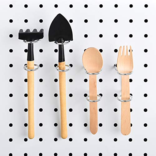 12 Pieces Screwdriver Organizer Tool Holders Multi-Tool Holder Double-Ring Tool Holders Pegboard Accessories Household Tools Organizer Racks Storage System Hand Tools For Kitchen, Garage, Workbench #TOP4