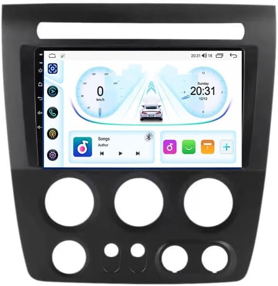 9-calowy dotykowy radio GPS dla Hummer H3 1 2005-2010, obsługuje BT WiFi Mirror Link 4G sterowanie z kierownicy(HM612 8 Core 4G+Wifi 12+256GB)