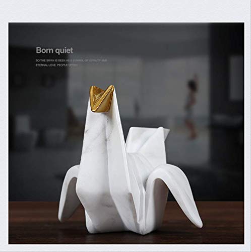 Figurine nordique peinte à la main style origami géométrique - 6