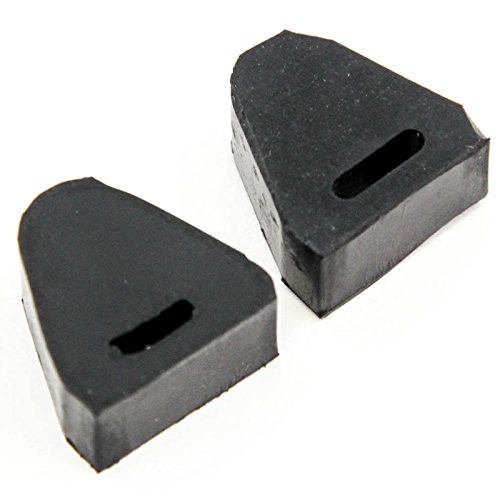 Red Hound Auto 2 Rubber Tailgate Bumpers Compatible with Silverado Sierra Right or Left Side Latch Cushion Stop - Thumbnail 2