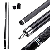 CROWN ME Carbon Fiber Pool Cue Stick 12.5mm Tip, Soft Grip Billiard Carbon Fiber