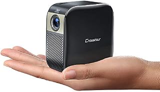 Crosstour Mini Projector Portable DLP Pocket Projector Full HD 1080p Supported HDMI Proyector