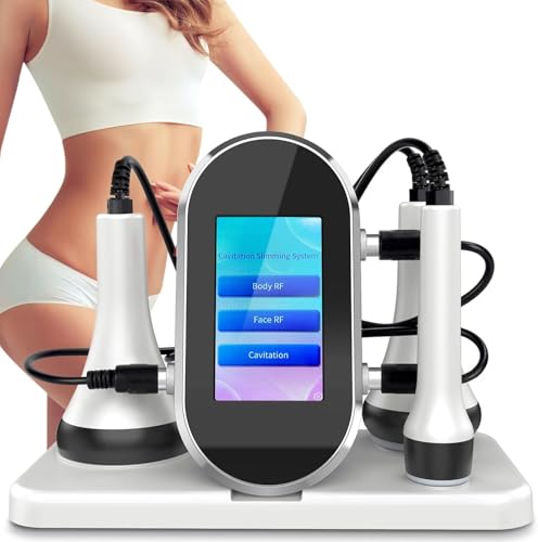 Radiofrecuencia Facial y Corporal 3 en 1 Cavitacion y Radiofrecuencia Corporal Anticelulítico 40K Máquina de Adelgazamiento de Belleza Masajeador Anticelulitico Reductor