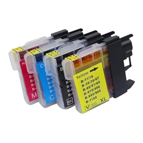 Cartouche d'encre LC38 LC63 LC65 compatible DCP-J140W pour corriger les lignes blanches d'impression
