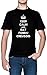 Keep Calm and Eat Fondu Creusois Negro Hombre Camiseta Tamaño XS Black Men's tee Size XS