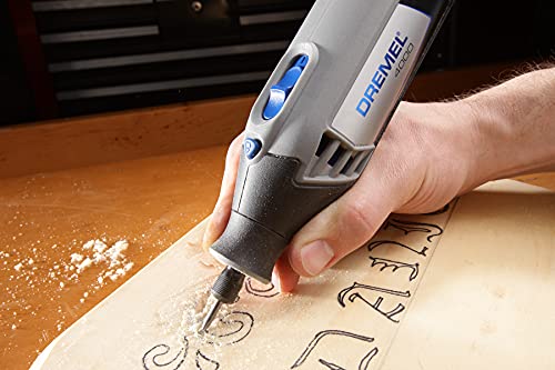 Image of Dremel 709-02 110-Piece All-Purpose Rotary Tool Accessory Kit- Includes a Carving Bit, Sanding Drums, Grinding Stones, Cutting Discs, and a Storage Case, Gray