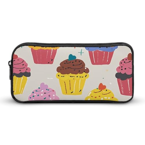 Estuche organizador para lápices de gran capacidad con diseño de cupcake y