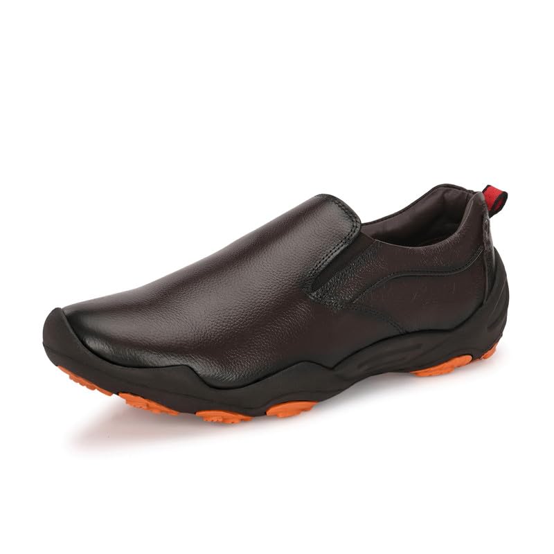hitz S_55HITZ Men's Black Leather Casual Shoes-picture-29