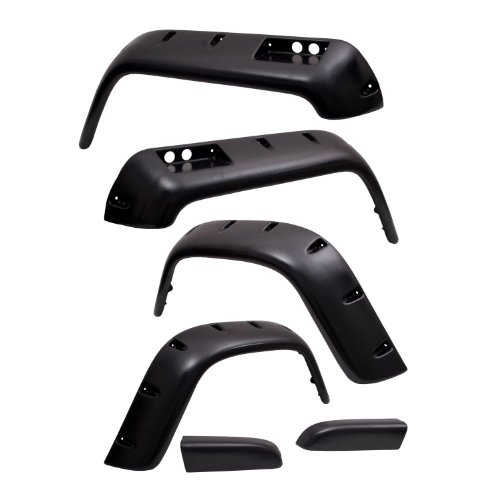 Rugged Ridge | All Terrain Fender Flare Kit, 6 inch, 6 Piece | 11632.10 | Fits 1987-1995 Jeep Wrangler YJ