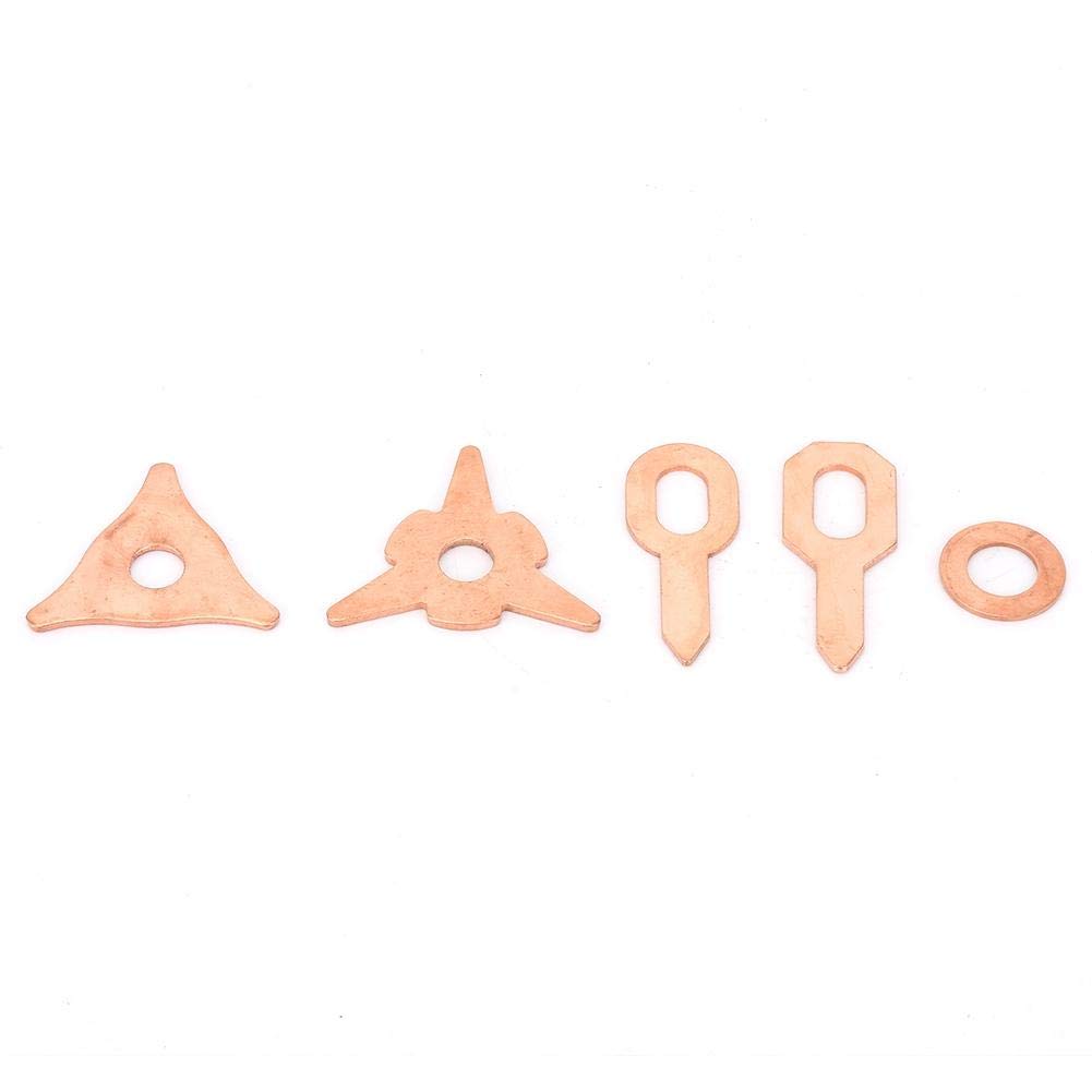Dent tirant des Anneaux, 110pcs Dent tirant des Anneaux d'extracteur Triangle OT Rond pour Le kit de Soudure de réparation de carrosserie Kit de Soudure de Bricolage Triangle Dent tirant l'anneau
