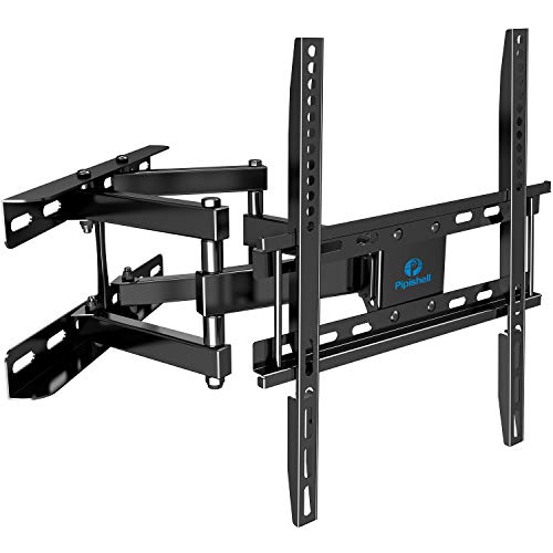 TV Wall Mount Dual Articulating Arms, Full Motion Swivel Extension Tilt TV Mount