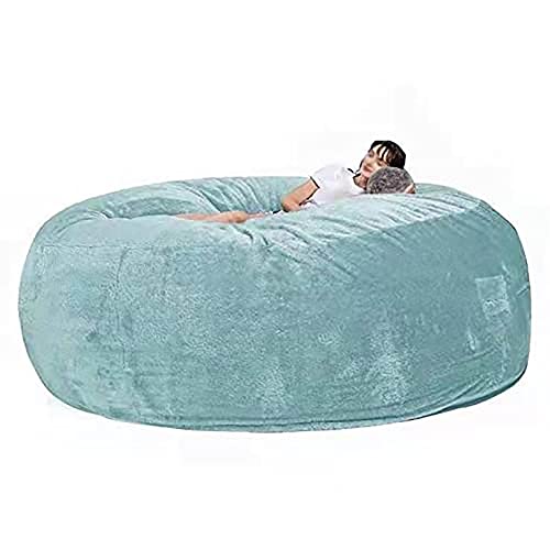 Sillón Puff de Peluche, sillón Puff con Almacenamiento, sofá Cama de Piel Suave y esponjosa, portátil, para Sala de Estar, sofá Cama, sin Relleno