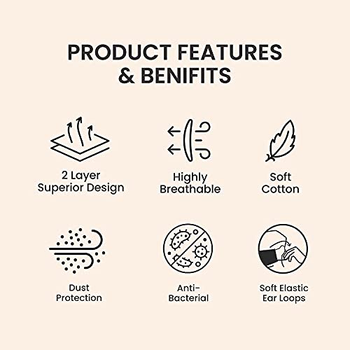 Rarissime Polyester Ghoul Face Printed 2 Ply Cloth Face Mask, Black, For Unisex