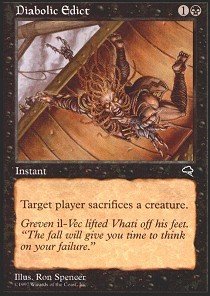 Magic The Gathering - Diabolic Edict - Tempest
