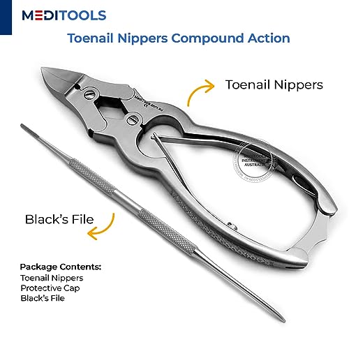 Coupe-ongles double action robuste MediTools pour manucure et podologue - 5