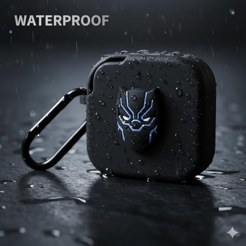 Image of Kapture Soft Silicone Case Compatible with Nothing Buds 2a, Cover with Hook, Nothing Buds 2a Case with Silicone 360 Protection, Dust-Proof, Shockproof