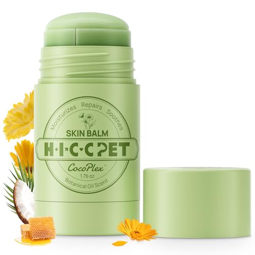 HICC PET Skin Balm for Dogs & Cats, All-Natural Dog Hot Spot Treatment, Itchy Skin Moisturizer for Dry, Flaky, Irritated Skin, Lick-Safe Dog Balm for Skin, Paws, Nose (1.76 oz)
