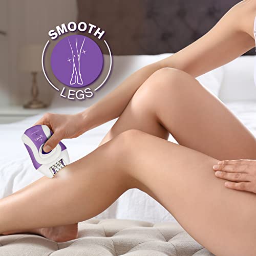 Epilady Skinlady Gama Waterproof Epilator for Women | Cordless Electric Hair Removal Device | Flawless Hair Remover for Women | Bikini Trimmer for Women Pubic Hair | Rechargeable 2-Speed, LED Light