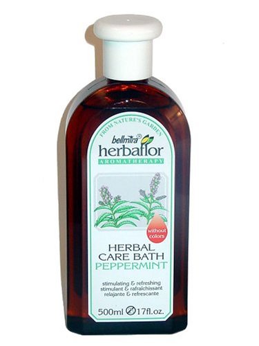 Bellmira Herbaflor Herbal Bath, Peppermint, 17-Ounce Bottles (Pack of 3)