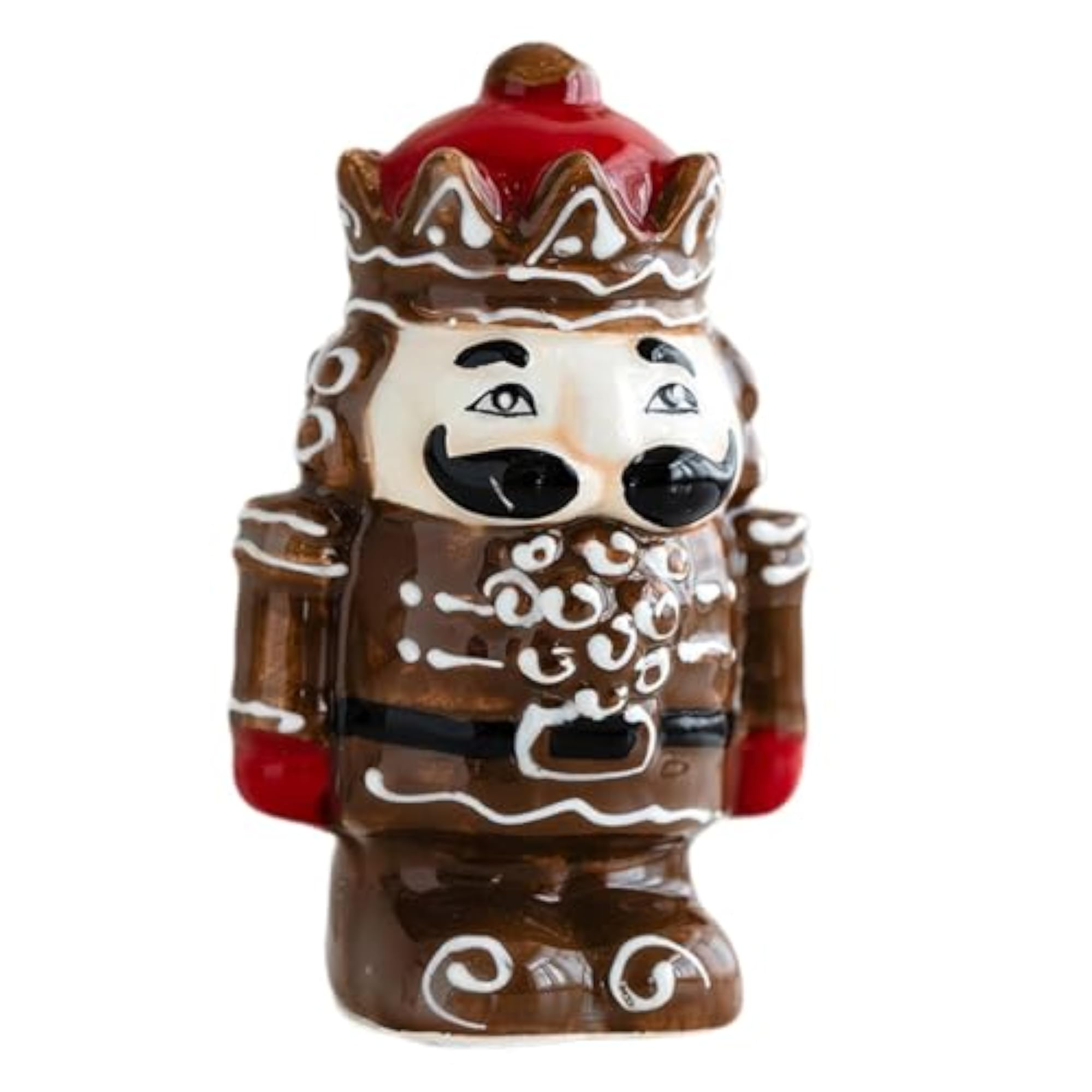 Nutcracker Statue Ceramic Festive Home Decor Creative Salt and Pepper Shaker