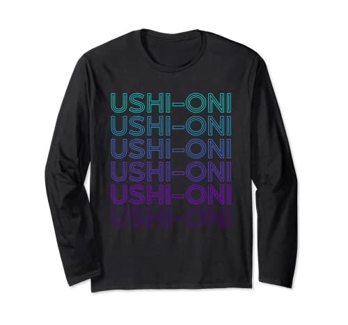 Ushi-oni Yokai Japanese Mythology Retro Long Sleeve T-Shirt